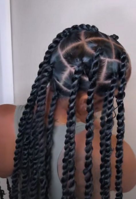 Large Island Twist, Birthday Baddie, Island Twist, Braiding Styles, Goddess Braids Hairstyles, African Hair Braiding Styles, African Hair, Quick Braided Hairstyles, Hair Braiding