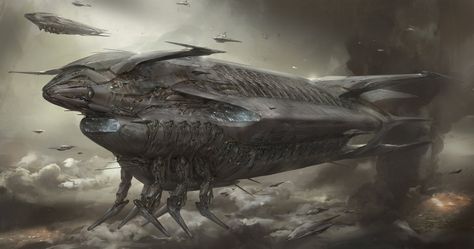 alien mothership / the mill la commercial by https://www.deviantart.com/0800 on @DeviantArt Alien Mothership, Gaming Ideas, Timeline Project, Novel Game, Alien Spacecraft, Alien Ship, Sci Fi Spaceships, Sci Fi City, Alien Spaceship