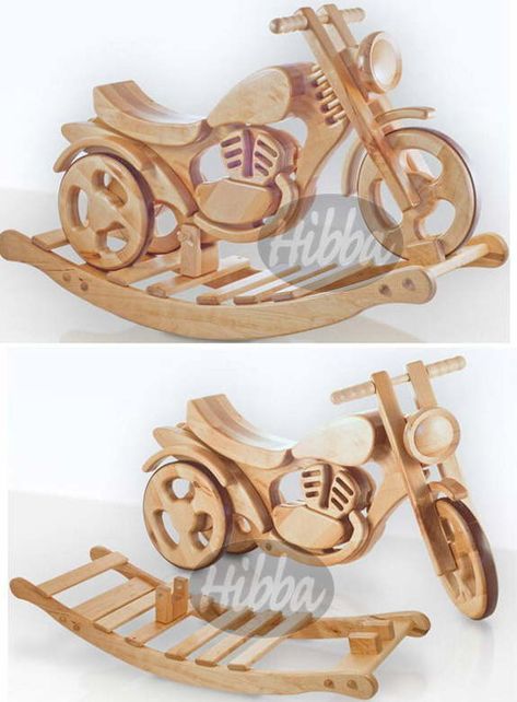 rocking toys and wooden rocking motorbikes for children, combi trainer bike Wooden Rocker, Kids Forts, Dremel Carving, Wooden Bike, Rocking Toy, Toys Uk, Rocking Horses, Traditional Toys, Homemade Toys