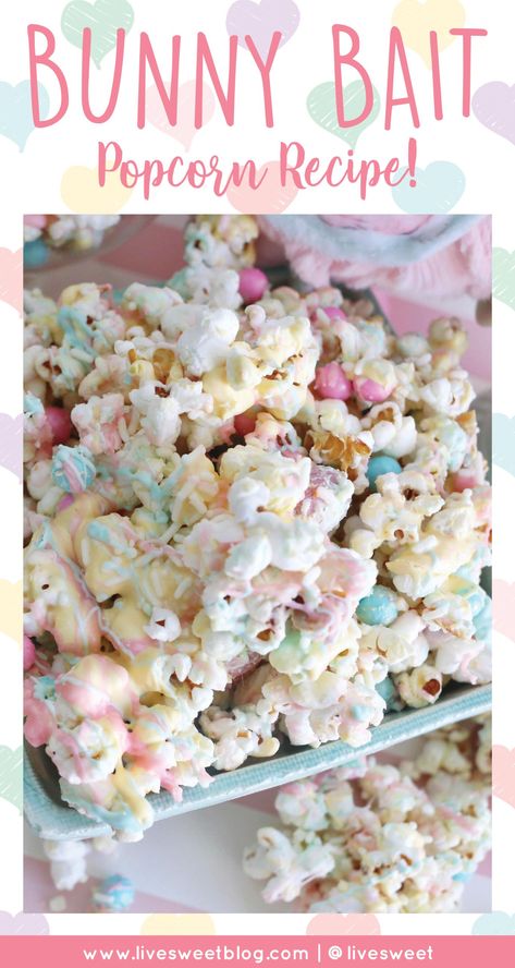 Bunny Bait Recipe, Pastel Sweets, Easter Popcorn, Popcorn Recipes Easy, Bunny Bait, Easter Dishes, Easy Sweets, Easter Snacks, Spring Treats