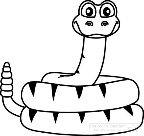 Snake Clipart Black And White, Snake Black And White, Art Outline, Black And White Outline, Jazz Cat, Animal Outline, Classroom Clipart, Puppet Toys, Clip Art Pictures