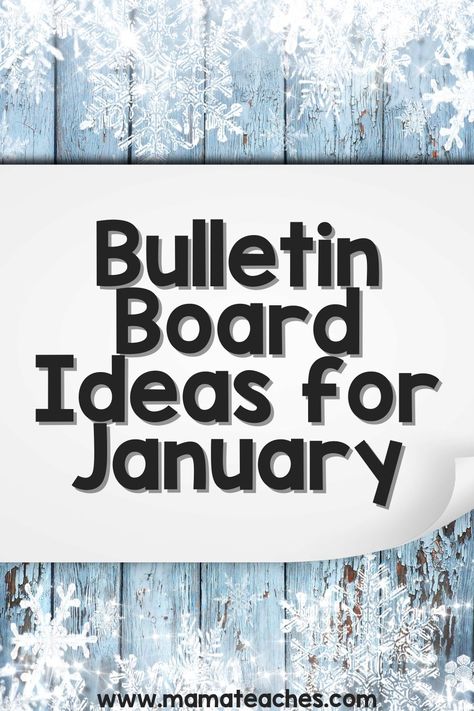 January Bulletin Board Ideas Middle School, January Bulletin Board Ideas High School, Winter Kindness Bulletin Board Ideas, January Display Ideas, Winter Displays School, Elementary Winter Bulletin Board Ideas, Christian January Bulletin Boards, Bulletin Board Ideas New Year, Winter Bulletin Boards For Work