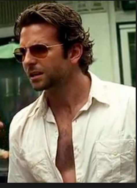 Hangover Part 2...rocking the aviators Bradley Cooper Hangover, Bradley Cooper Haircut, Bradley Cooper Hair, Guy Haircuts Long, Mens Hairstyles Thick Hair, Wavy Hair Men, Haircut Pictures, Hair Flow, Bradley Cooper