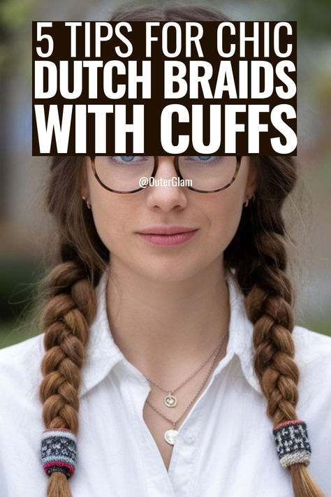 Whether it’s for a casual day out, a special event, or simply a touch of flair, Dutch braids with cuffs add a chic twist to your look. If you're aiming to elevate your braid game with elegance, this guide is for you. Discover pro tips on achieving a stylish finish, securing the perfect cuff placement, and keeping your braids fresh all day long. Braids With Cuffs, Braid Game, Dutch Braids, Braided Hairstyle, Hair Braids, Dutch Braid, Chic Look, Hair Looks, Tips And Tricks