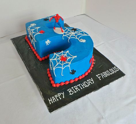 Number 5 Spiderman themed birthday cake Number 5 Spiderman Cake, Number 5 Spiderman, Number 5 Cake, Number Birthday Cakes, 5 Cake, Spiderman Birthday Cake, 18th Cake, 5th Birthday Cake, Surprise Cake