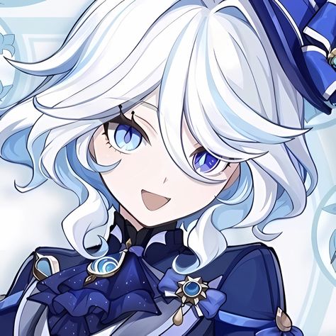 Furina
Focalors
Genshin impact 
Pfp
Icon Circus Characters, Genshin Characters, Blue Anime, 2nd Anniversary, Horror Music, Discord Server, Monster Hunter, الرسومات اللطيفة, Blue Aesthetic