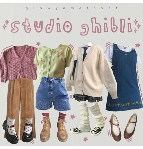 Grandmacore Outfit, Ghibli Studio, Clothing Studio, Anime Inspired Outfits, Casual Cosplay, Fashion Baby, Character Outfits, Mode Inspiration, Looks Vintage