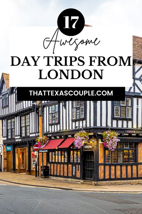 Planning a trip to London? Then you should really consider taking a day trip from London while you are there. This post outlines 15 great day trips from London for you to choose from! We have included Windsor Castle, Bath, Oxford, Stonehenge, Cotswold, Stratford Upon Avon, and more! England | things to do in London | things to do in England | towns to visit in England | things to do in United Kingdom | Best day trips from London | day trips from London by train | London day trips Visiting London, Day Trips From London, England Trip, United Kingdom Travel, Backpacking Europe, Things To Do In London, Europe Travel Guide, Europe Travel Destinations, Visit London