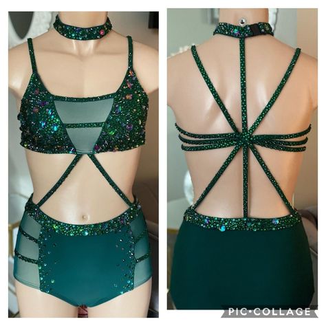 Jazz Costumes Competition, Dancewear Patterns, Jazz Dance Outfits, Outfit Clubwear, Cute Dance, Solo Dance Costumes, Pole Dance Wear, Aerial Costume, Wrestling Outfits