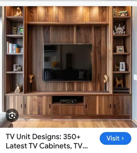 Tv Stand Modern Design, African Interior, Tv Cabinet Design, Wall Tv Unit Design, Wood Tv Cabinet, Family Room Walls, Wood Tv, Tv Wall Design, Tv Unit Design