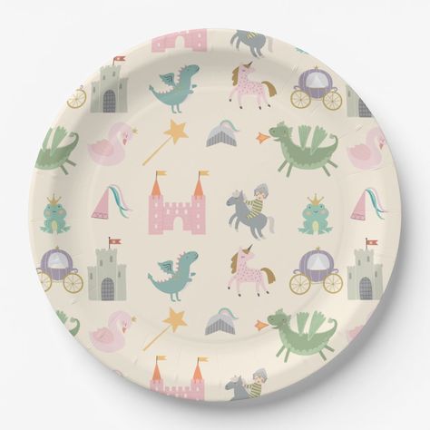 Fairytale Cute Dragon Baby Shower Birthday Fairytale Baby Shower Ideas, Fairytale Baby Shower, Dragon Paper, Dragon Baby Shower, Dragon Plate, Birthday Paper Plates, Cute Dragon, Dragon Birthday, Birthday Paper