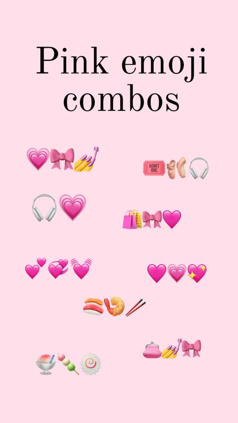 Comment 💗🎀🛍️✨💅🎧 if you love this emoji combo! <3 Cute Emoji Combinations, Emoji Combos, Make Bracelet, Emoji Combinations, Emoji Birthday, Emoji For Instagram, Happy Birthday Template, Cute Emoji, Diy Bracelet Designs