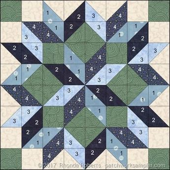 Triangle Quilt Pattern, Star Quilt Pattern, Big Block Quilts, Painted Barn Quilts, Barn Quilt Designs, Quilt Modernen, Bantal Sofa, Quilt Block Patterns Free, Quilt Square Patterns