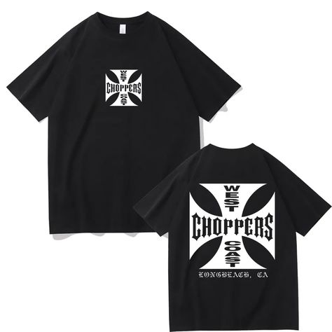 West Coast Choppers Cross Frame Print Tshirt Male Hip Hop Streetwear Oversized T-shirts Fashion Tees Cross Frame, Mens Fleece Shorts, Mens Tees Fashion, West Coast Choppers, Image Svg, Oversized T Shirts, Hip Hop Streetwear, Fleece Shorts, Oversized Tee