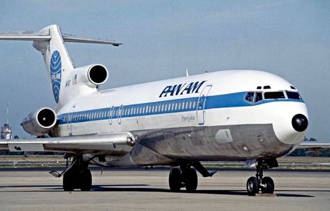 Pan Am 727-200 Boeing 727 200, Pan American Airlines, Vintage Airline Posters, Aviation Image, Boeing 727, Boeing Aircraft, Vintage Planes, Air Plane, Pan Am