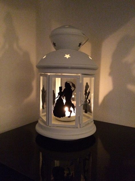 Beauty and the Beast Lantern by LilysLounge18 on Etsy Beauty And The Beast Bedroom, Beauty And The Beast Diy, Diy Xmas Ornaments, Deco Disney, Beauty And The Beast Theme, Disney Room Decor, Disney Bedrooms, Disney Theme Party, Disney Rooms