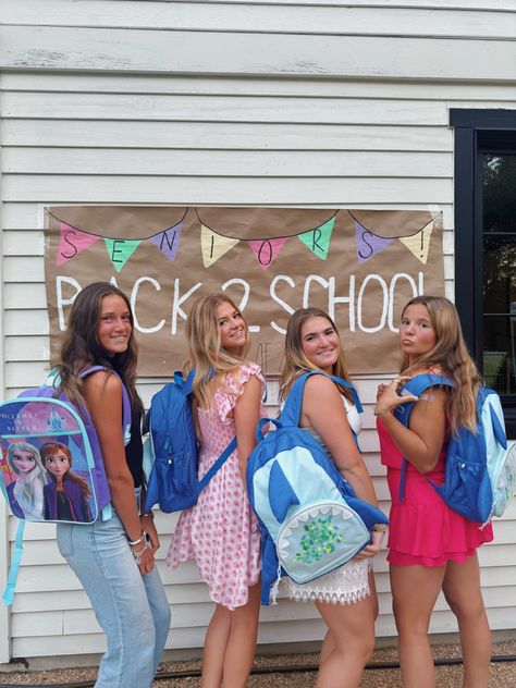 senior back to school kid backpacks senior banner inspo Senior Backpacks, Senior Banner, Back To School Kids, Kids Backpacks, Back To School, Backpacks