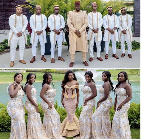 Ghanaian Groomsmen Attire, African Groom Attire, Nigerian Groomsmen Attire, African Traditional Wedding Dress Bridesmaid, African Groomsmen Attire, Traditional Groomsmen Attire, West African Wedding, Ghanian Wedding, African Bride Dress