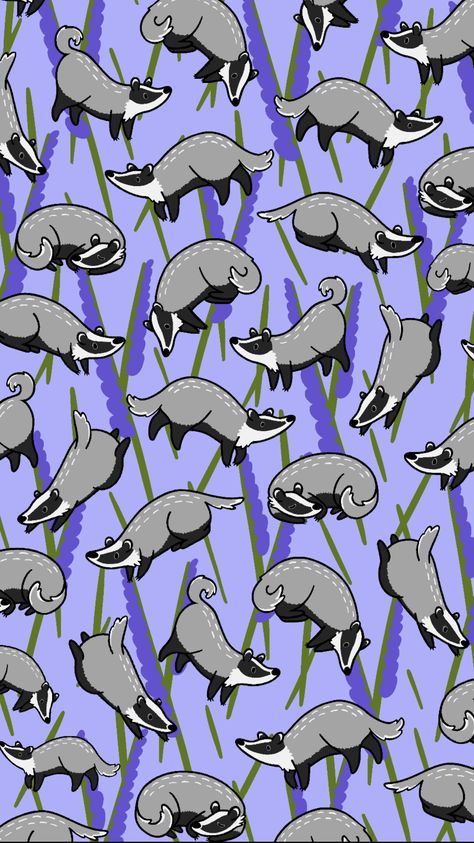 Badger Wallpaper 🦡💜 Badger Wallpaper Iphone, Honey Badger Wallpaper, Badger Wallpaper, Badger Pattern, Good Phone Backgrounds, Assignment Ideas, Phone Things, Honey Badger, Plague Doctor