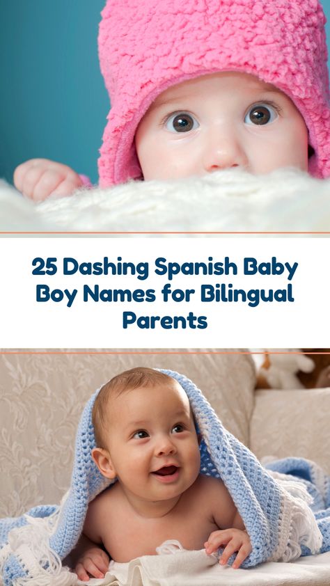 25 Dashing Spanish Baby Boy Names for Bilingual Parents Many parents speak both English and Spanish in American homes. We decided to round up some Spanish baby boy names that bridge the divide well. Boy Names Spanish, English Baby Boy Names, English Boy Names, Hispanic Babies, Birth Recovery, Spanish Baby Names, English Baby Names, Baby Name Generator