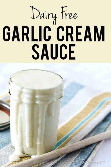 Easy Dips 3 Ingredients, Whole 30 Sauces, Ideas For Appetizers, Dairy Free Sauces, Appetizers Easy Dips, Paleo Sauces, Whole30 Meal Prep, Garlic Cream Sauce, Dairy Free Cream