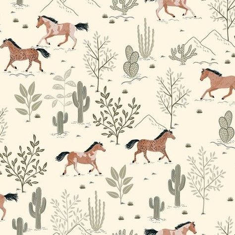 Wild Spirit II - Wallpaper - Photowall Wallpaper Country, Horses Wallpaper, Wallpaper Horse, Horse Mural, Cowboy Print, Accent Wallpaper Wall, Horses Running, Horse Wallpaper, Watercolor Horse