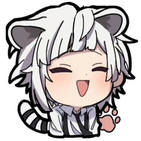 Bsd Emojis For Discord, Bsd Genshin Stickers, Bungo Stray Dogs Chibi, Chibi Atsushi, Bsd Emojis, Yumeno Wallpaper, Chibi Bsd, Sigma Nikolai, Bsd Stickers