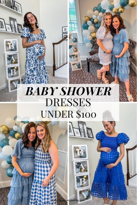 Baby Shower Dress With Boots, Dress To Wear For Baby Shower, April Baby Shower Outfits For Mom, Neutral Gender Reveal Outfit For Mom, Baby Shower Outfits For Mom Casual, Dresses For Baby Shower Guest, Blue Gender Reveal Outfit, Outfit Baby Shower Mama Casual, Baby Boy Shower Dress For Mom