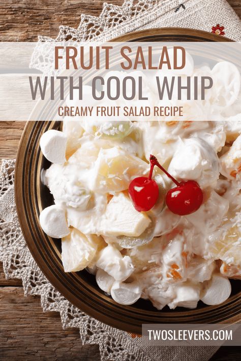 Fruit Salad With Cool Whip | Creamy Fruit Salad Recipe Fruit Salad Recipe Cool Whip, Fruit Salad Cool Whip, Cool Whip Fruit Salad, Fruit Salad With Cool Whip, Creamy Fruit Salad Recipe, Fruit Hand Pies, Fruit Explosion, Frozen Fruit Salads, Creamy Fruit Salad