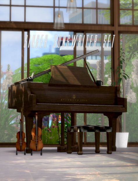 Asteria Sims: Steinway Piano and Violin • Sims 4 Downloads Sims 4 Skills, Sims 4 Nails, Sims 4 Stories, Steinway Piano, Sims 4 Kitchen, The Sims 4 Skin, Sims 4 Body Mods, Sims House Design, Sims 4 Update