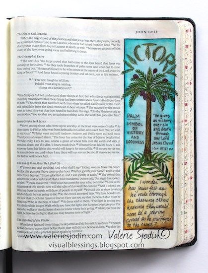 When Rome ruled much of the known world, palm branches were a symbol of victory and goodness. This was the context and meaning of the triumphal entry described in John 12:12-19. The people were proclaiming Jesus as victor and king. I’m one of those people who has always asked, “Why?” If I read the chapter before, it says Jesus raised Lazarus from the dead after Lazarus was dead four days. No wonder it caused a stir and people were believing in Jesus! Can you imagine? The news spread like wild... Palm Sunday Story, The Triumphal Entry, John Bible, Matthew Bible, Triumphal Entry, Faith Art Journaling, John 12, Faith Journaling, Word Of The Year