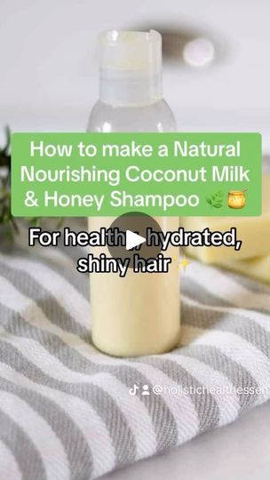 Honey Shampoo, Health Essentials, Shampoo Natural, Shampoo Design, Hair Care Remedies, Natural Recipes, Homemade Beauty, Homemade Soap Recipes, Diy Hair Care