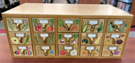 Apartment Homestead, Eco Punk, Little Free Pantry, Card Catalog Cabinet, Seed Library, Free Pantry, Garden Notes, Free Seeds, Friends Of The Library