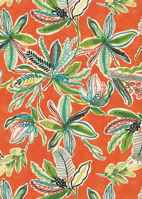 Outdoor Botanical 54" wide, 100 Polyester Repeats: H=27"" V=.12.25" Double Rubs: 27,000 Spring Summer Prints, Summer Prints Pattern, Summer Pattern Design, Tropical Prints Pattern, Tropical Fabric Prints, Print Design Trends, Tropical Florals, Tropical Fashion, Pattern Design Inspiration