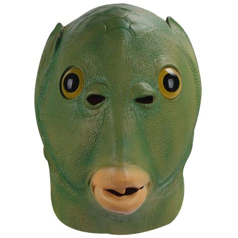 PRICES MAY VARY. Title: Animal mask Green Murloc Headgear Green Head Monster Mask Monster Beast Golden Crucian Carp Cos Props Latex Film Makeup Alien Headgear Funny Props. Product Type: Categories > Dress Up & Pretend Play > Dress-Up Accessories > Masks Fish Meme, Mask Monster, Monster Cosplay, Film Makeup, Crazy Halloween Costumes, Monster Beast, Green Mask, Funny Characters, Monster Mask