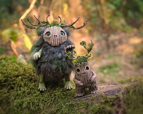 Little Forest, Nature Spirits, Forest Spirit, Fantasy Forest, Spirited Art, Forest Creatures, Tree Trunks, Woodland Creatures, Inspired By Nature