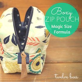 Twelve Bees Handmade: How to Make Any Size Boxy Zipper Pouch Boxy Bags, Bags Sewing, Pouch Handmade, Pouch Sewing, Bags Diy, Trendy Sewing, Before We Go, Sew Ins, Sewing Purses