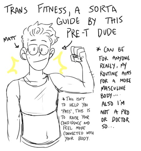 Masc Body Workout, Transmasc Workout Routine, Ftm Workout Routine, Trans Exercise, Trans Ftm Workout, Trans Masc Workout, Transmasc Workout, How To Pass As A Guy Ftm, Korra Workout