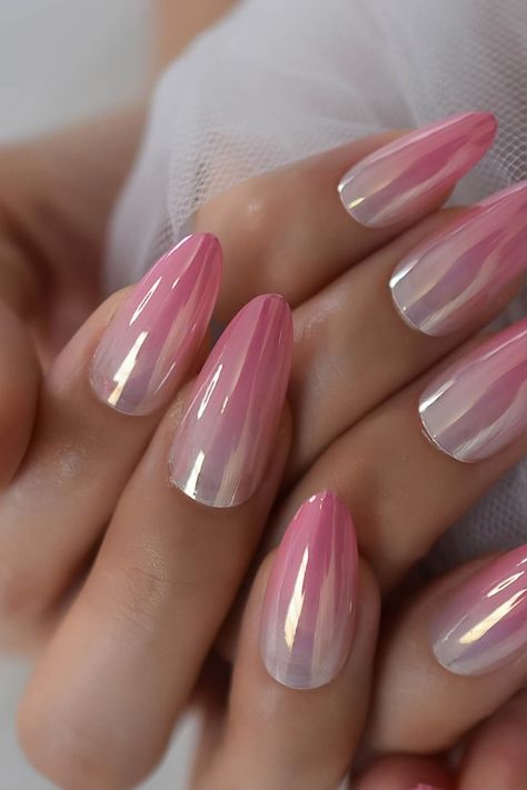 Ambre Nails Ombre Pink And White, Aumbre Nails, Trending Ombre Nails, Pink Ombre Nails Glitter, Trendy Ombre Nails, Ombre Nails Ideas, White Ombre Nails, Textured Nails, Black Nail Tips