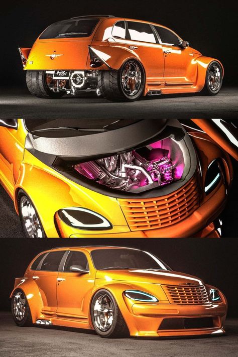 Nicest Cars, Spark Car, Chevy Hhr, Donk Cars, Chrysler Cars, Custom Cars Paint, Kustom Cars, Cool Car Drawings, Chrysler Pt Cruiser