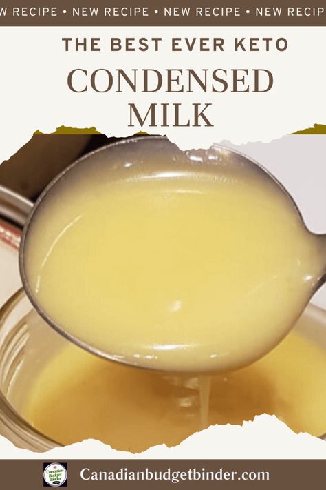 Keto Condensed Milk, Keto Angel Food Cake, Sugar Free Condensed Milk, Condensed Milk Recipe, Ketosis Diet Recipes, Milk Nutrition, Keto Sauces, Postre Keto, Condensed Milk Recipes