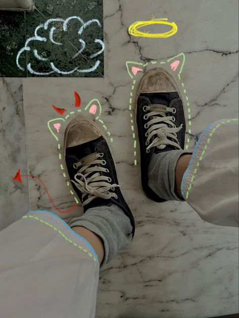 Dirty shoes; clean minds Shoes Ig Story Ideas, Doodle Shoes, Dirty Shoes, Daily Doodle, Stylish Photo, Story Ig, Doodle On Photo, Stylish Photo Pose, Photo Pose