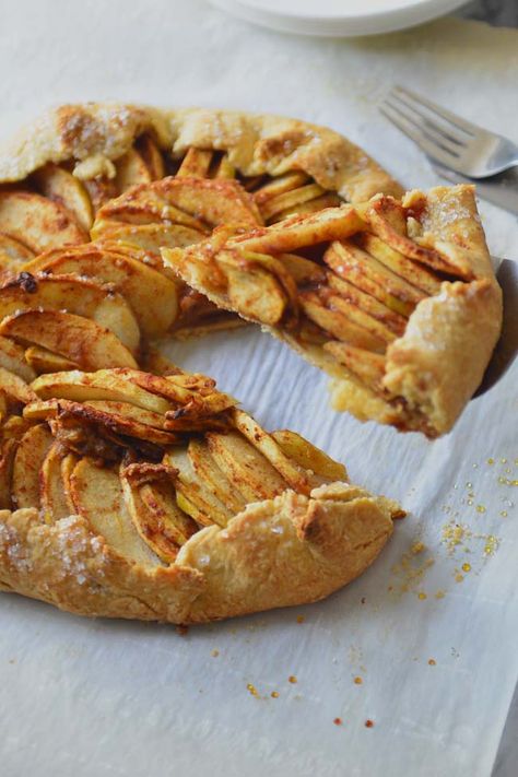 Apple Gallette Recipe Ina Garten, Open Face Apple Pie Recipe, Apple Pie Recipe Easy, Apple Galette, Make From Scratch, Easy Puff Pastry, Galette Recipe, Easy Apple Pie, Tart Dessert