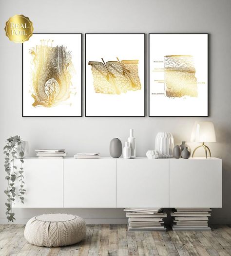 Histology Art, Skin Anatomy, Esthetician Gifts, Dermatology Clinic, Hospital Design, Beauty School, Gifts For Office, Office Walls, Decorative Panels