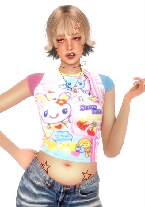 Sims4 Cc Gyaru, Sims 4 Harajuku, Ts4 Gyaru, 80s Sims 4 Cc, Pretty Sims, Sims 4 Cas Mods, Sims 4 Family, Sims 4 Anime, Pelo Sims