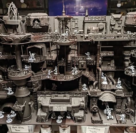 Zone Mortalis, Craft Models, Warhammer Necromunda, Necromunda Terrain, Scenery Ideas, Warhammer Terrain, 40k Terrain, Gothic Buildings, Game Terrain