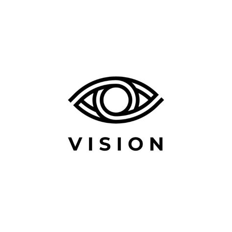 Linear Vision Eye Eye Icon Logo, Eye Typography, Eyes Logo Design, Vision Logo Design, Eye Logo Design, Vision Icon, Fashion Blog Template, Medias Red, Vision Logo