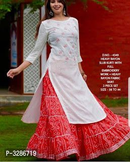 Kurti/Kurti Set:₹ /- free COD whatsapp+919199626046, pay online get 10% Discount घाघरा चोली, Kurti Dupatta, Good Images, Dress Anarkali, Indian Kurti Designs, Bandhani Dress, Designer Kurti Patterns, Simple Kurti Designs, Frock For Women