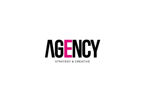 AGENCY_logo Talent Agency Logo, Advertising Agency Logo, Agency Logo, Desain Editorial, Talent Agency, Logo Fonts, Advertising Agency, The Agency, Creative Direction