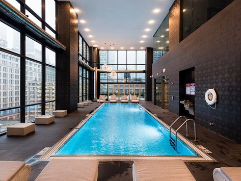 Apartment With Pool, Luxury Pools Backyard, Indoor Pool House, Swimming Laps, Apartment Pool, Cheap Pool, Luxury Gym, Indoor Pool Design, Indoor Spa